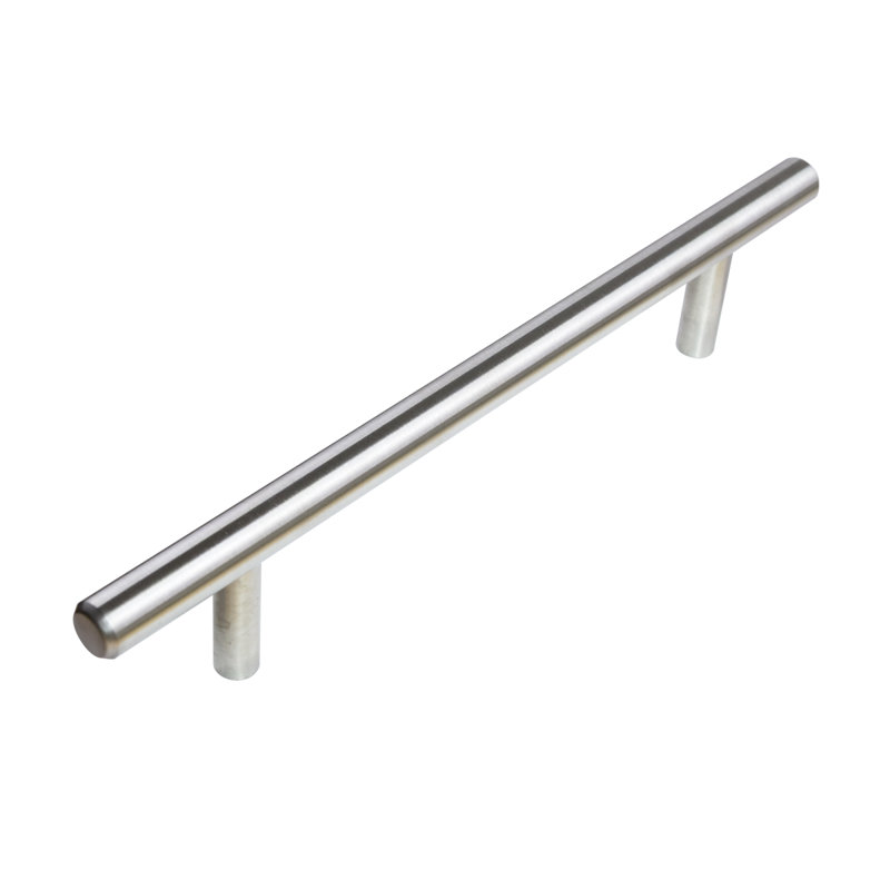 Poignée d’armoire centrale en acier inoxydable avec poignée pour porte de bar 5 po, 5"