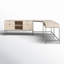 Solid Wood Modular L-Shaped Writing Desk-962019841