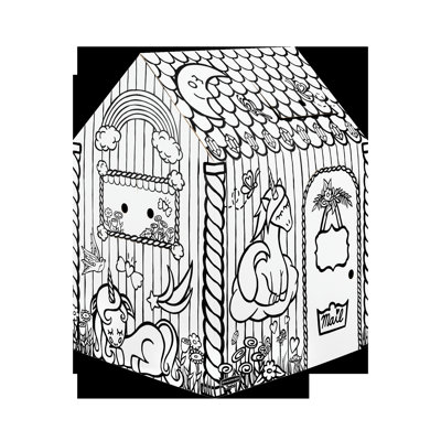 Fellowes Mfg. Co. 38'' W x 32'' D Indoor Cardboard Playhouse