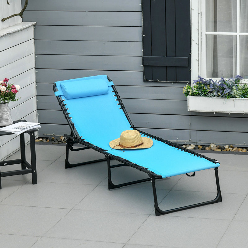 Chaise de plage inclinable avec méridienne Beach