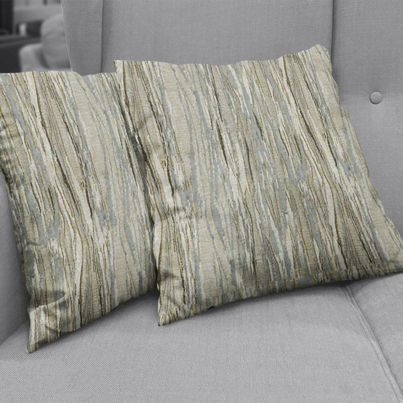 Abbeyshea Relative Chenille Fabric By The Yard, Zinc