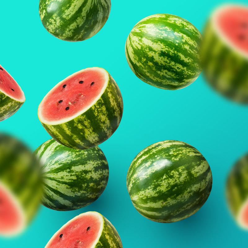 Watermelons - Photographie sur toile tendue, L 36 po x H 36 po