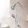 Wall Mounted,Slide Bar Combo Rain Showerhead,Dual Shower Head,No Rough-In Valve