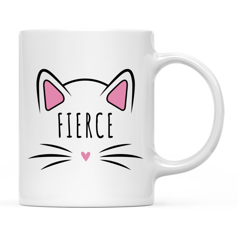 Tasse à café «Funny Cat Lover Naps», « Fierce » - Féroce