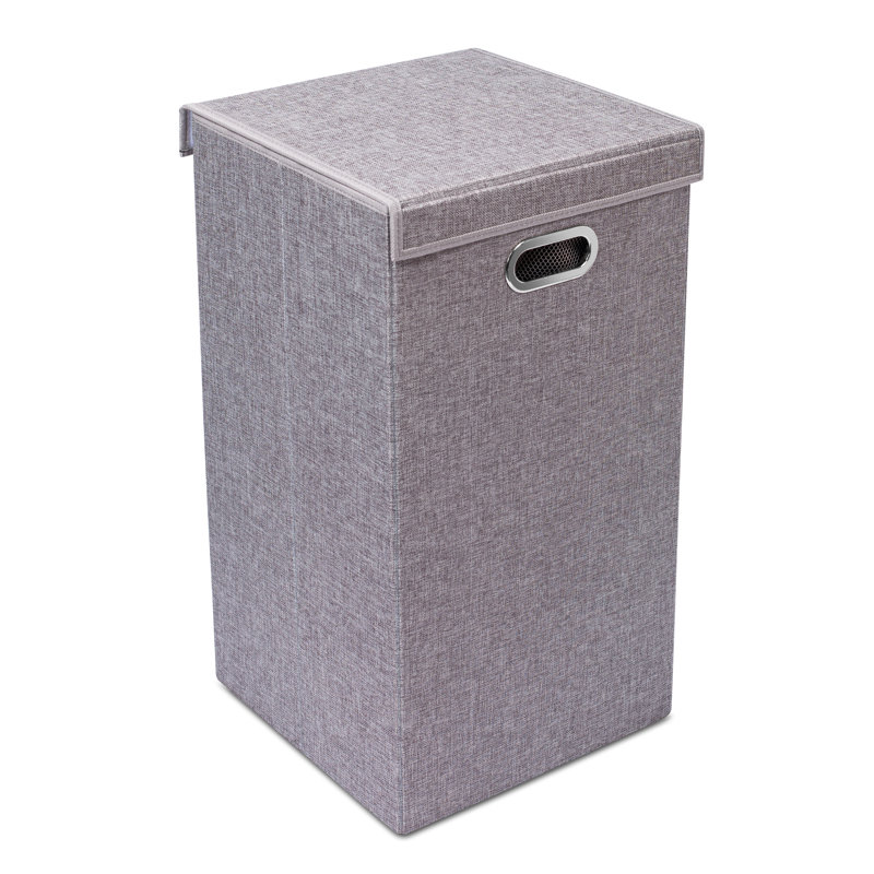 Panier à linge simple, Gris, Medium (25.75" H x 14.25" W x 14.25" D)