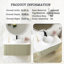 Meuble-lavabo mural 36 po avec lavabo rond en céramique sans robinet-1958895633