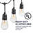 Rentas Outdoor 8 - Bulb 24.5'' Plug-in String Light