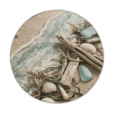 Tapis beige d'intérieur et d'extérieur Nature