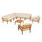 Ensemble de conversation modulaire avec coussins 10 pièces Pazel-1583800338