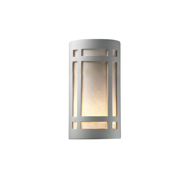 Plafonnier encastré d’extérieur Abtal, Incandescent, Bisque, H 12,5 po x l 7,75 po x P 6,25 po