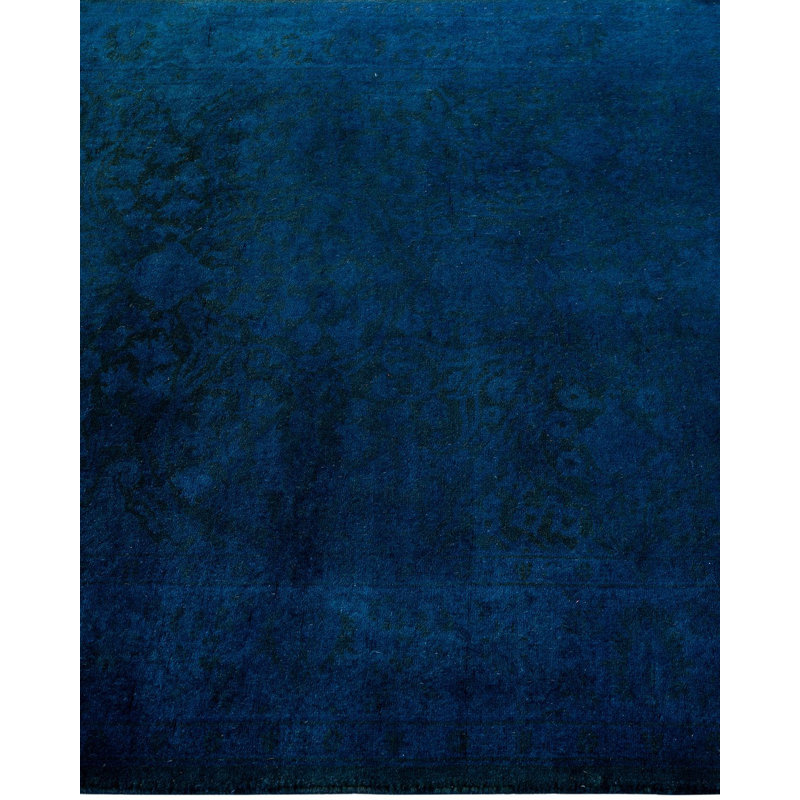 Tapis bleu nouvel âge 3 pi 1 po x 12 pi 6 po Daniya
