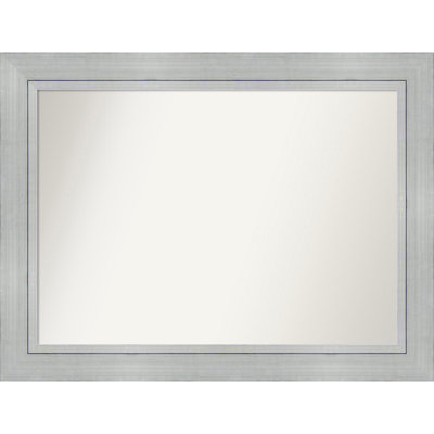 Wood Flat Wall Mirror
