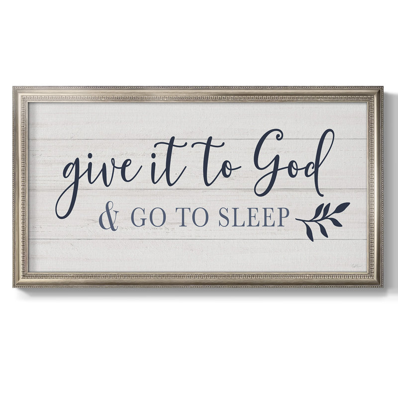 Argenta Give It to God - Single Picture Frame Print on Canvas, 29" H x 53" W x 2.5" D
