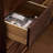 Dark-brown+Brown Solid Wood Accent Cabinet