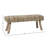 Fidel Handwoven Wool Upholstered Bench
