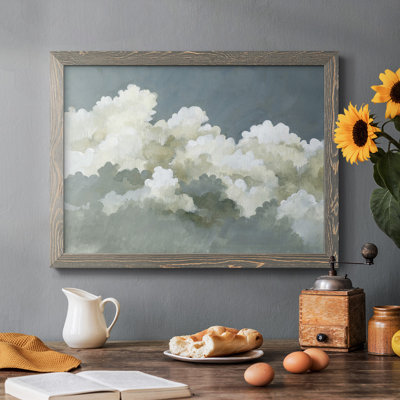 «Big Clouds III», peinture sur toile encadrée