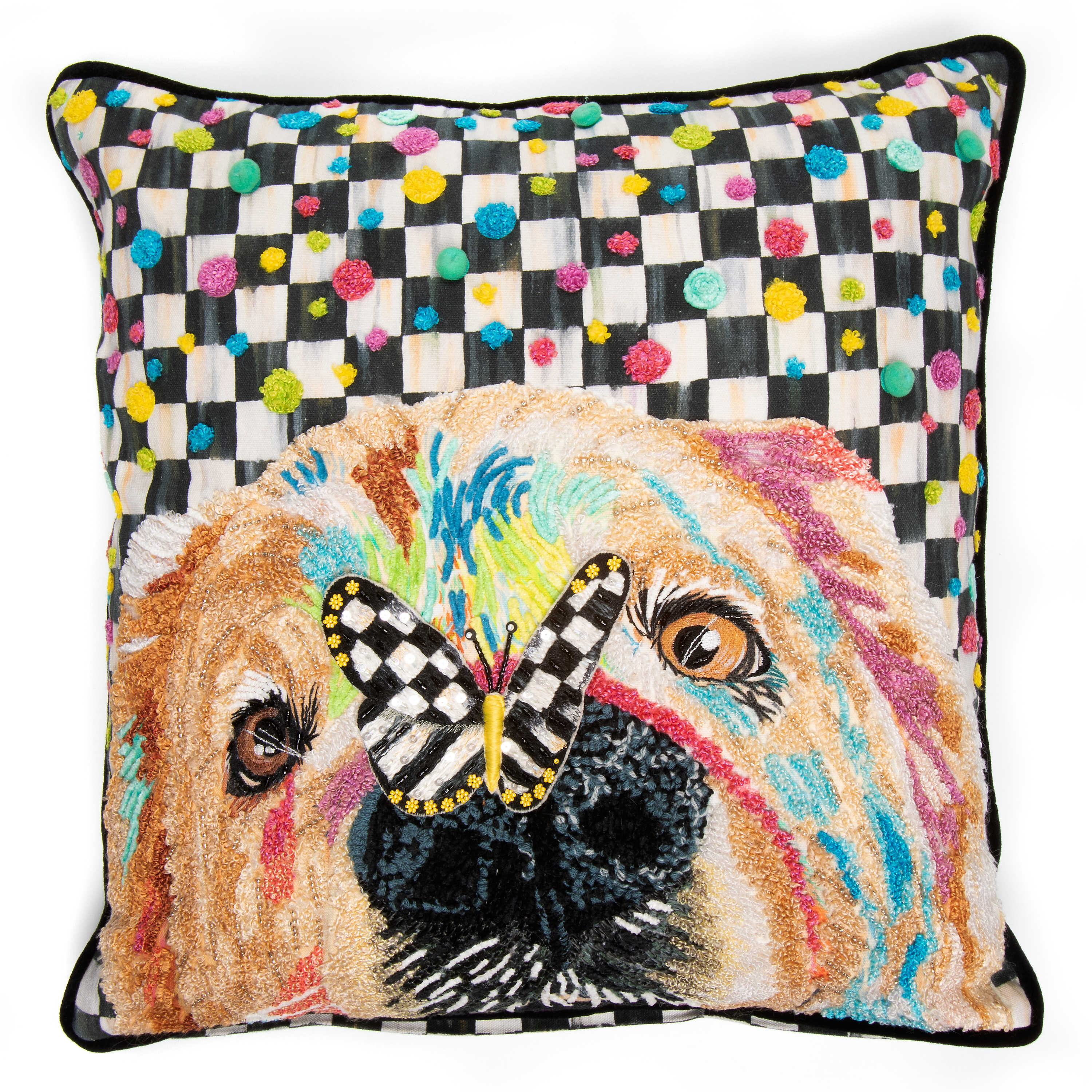 MacKenzie-Childs  Portobello Road Square Pillow