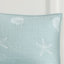 Ensemble de courtepointe réversible en coton brodé avec coussin décoratif, double / grand turquoise, motif côtier et hypoallergénique-124481910