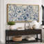 Reproduction d'art sur toile encadrée bleu marine-107118075-111665901