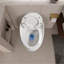 Toilette intelligente en forme d'œuf, chasse simple, 1,28 GPF