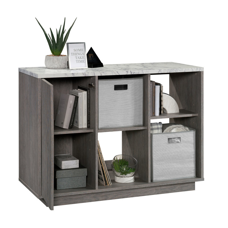 Accent Storage Cabinet, Gray finish