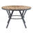 Indoor Dining Round Table With Metal Legs,Light Birch