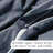 Southshore Fine Linens Southshore Basics Duvet Cover Set in Steel Blue, 90 GSM Double-Brushed Microfiber Bedding with Hidden Zipper Closure and Corner Ties, 2 Pillow Shams, Full/Queen-1499763-1467575