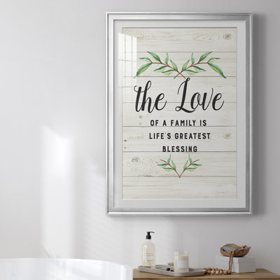 «Love Of A Family», reproduction encadrée de qualité supérieure - prête à être accrochée