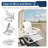 Outdoor HDPE Folding and Rocking Adirondack Chair With Double Cup Holder and Ottoam -702992265
