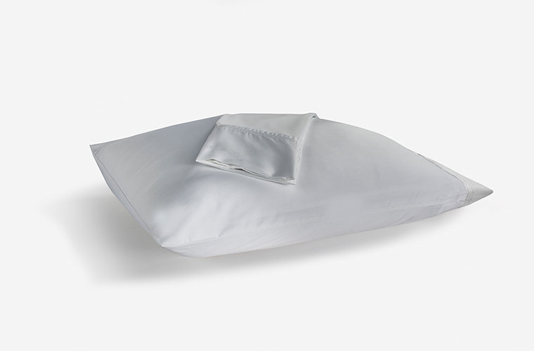 Bedgear Hyper-Cotton Pillowcase Set - 2 Piece- Quick Dry Technology - Breathable, King Pillowcase, Light Gray