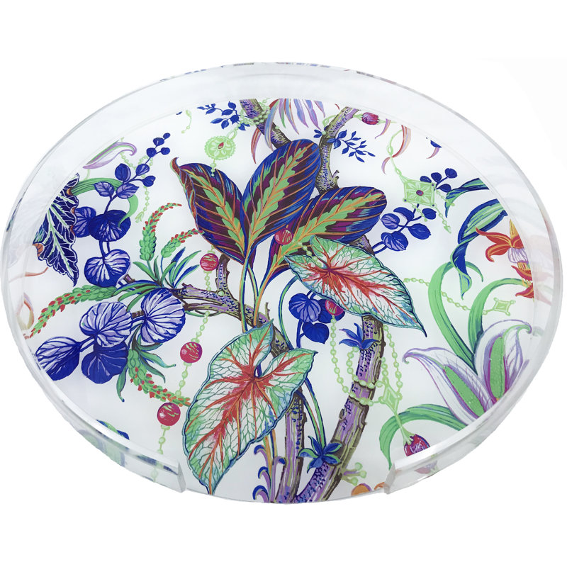 Amazonia Classic Acrylic Round Placemat Tray
