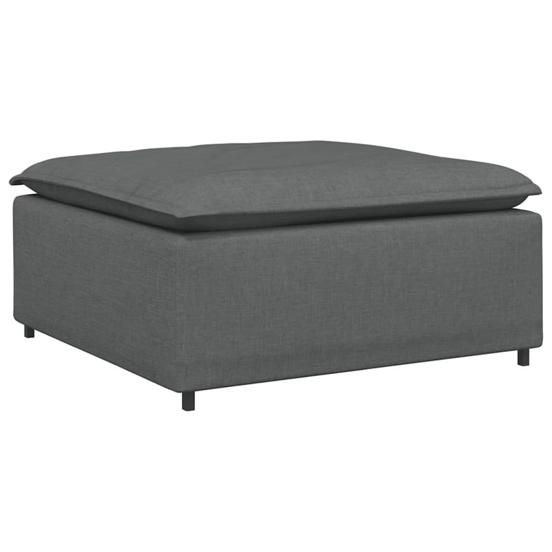 Modular Sofa Centre Module With Cushions Dark Gray 39.4"