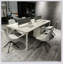 Ensemble de 2 chaises de salle à manger confortables et pivotantes avec rotation à 360 ° et dossier haut pour les cuisines modernes-13836257