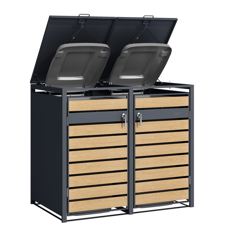 Brazel Metal Double Bin Store