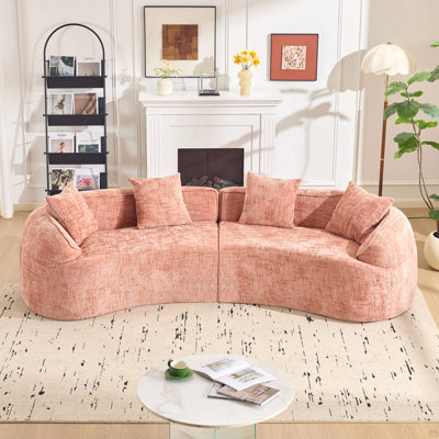 Curved Compressed Sofa