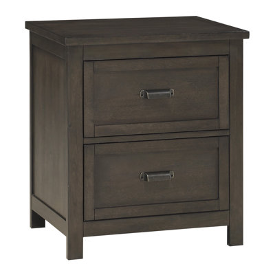 Transitional Wood Nightstand With 2 Drawers, Dark Cherry Finish | Gift Idea