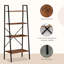 Cheever 4-Tier Minimalistic Ladder Shelf Unit Steel Frame Display Storage