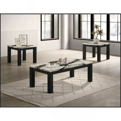 Ensemble de table de salon 3 pièces Modern Luxury