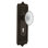 Egg & Dart Plate with Decorative Keyhole and Crystal Victorian Knob