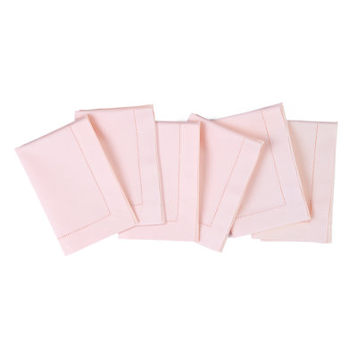 Cotton Linen Hemstitch Dinner Napkins