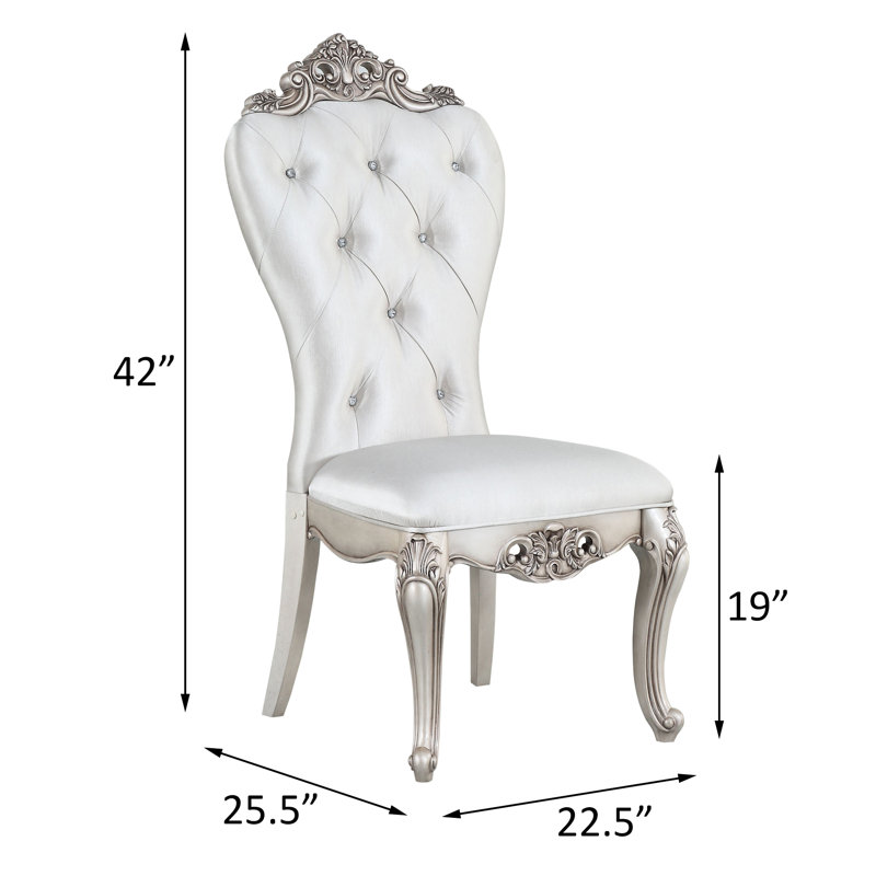 2 chaises d'appoint crème et dorées - revêtement doux, luxueuse salle à manger 2 sièges attrayants