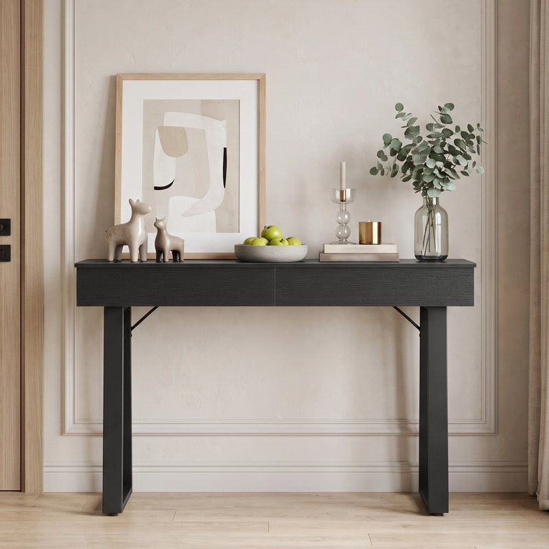 Console de 47,2 po de largeur avec 2 tiroirs
