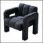Fauteuil d'appoint rembourré de 31,10 pouces de large, confort en forme de nuage et facile à assembler pour les espaces de vie modernes-444440636