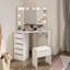 Burgwell Dressing Table with Mirror-605592497