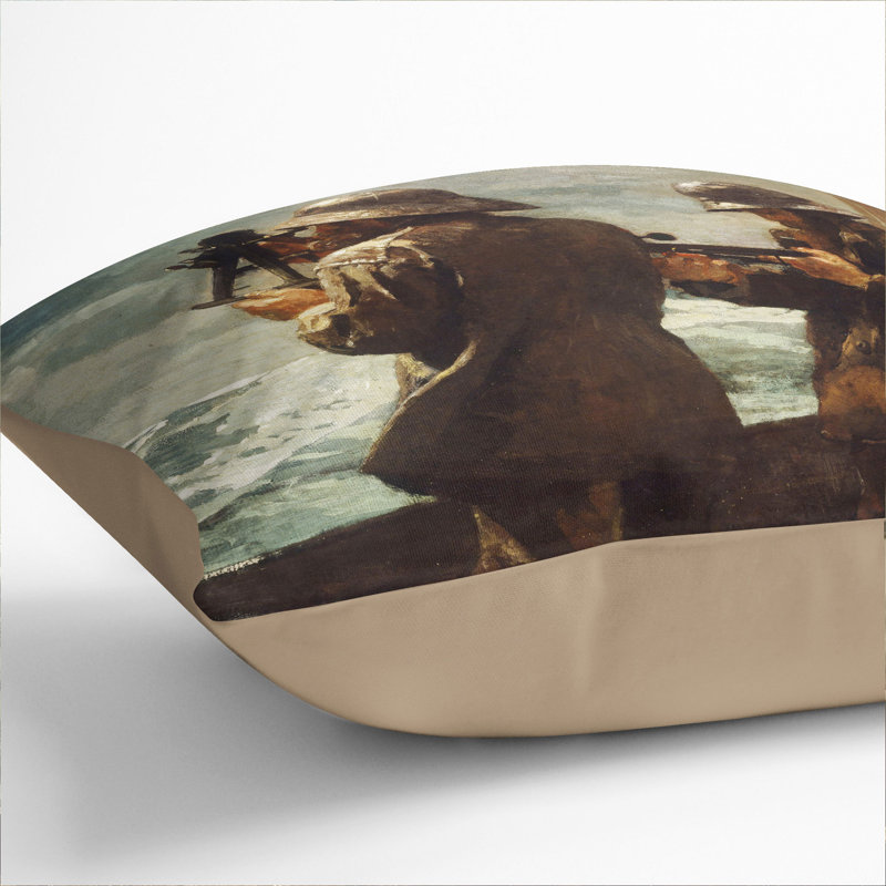 Eight Bells Square Throw Cushion, 40cm H x 40cm W x 15cm D, Stone