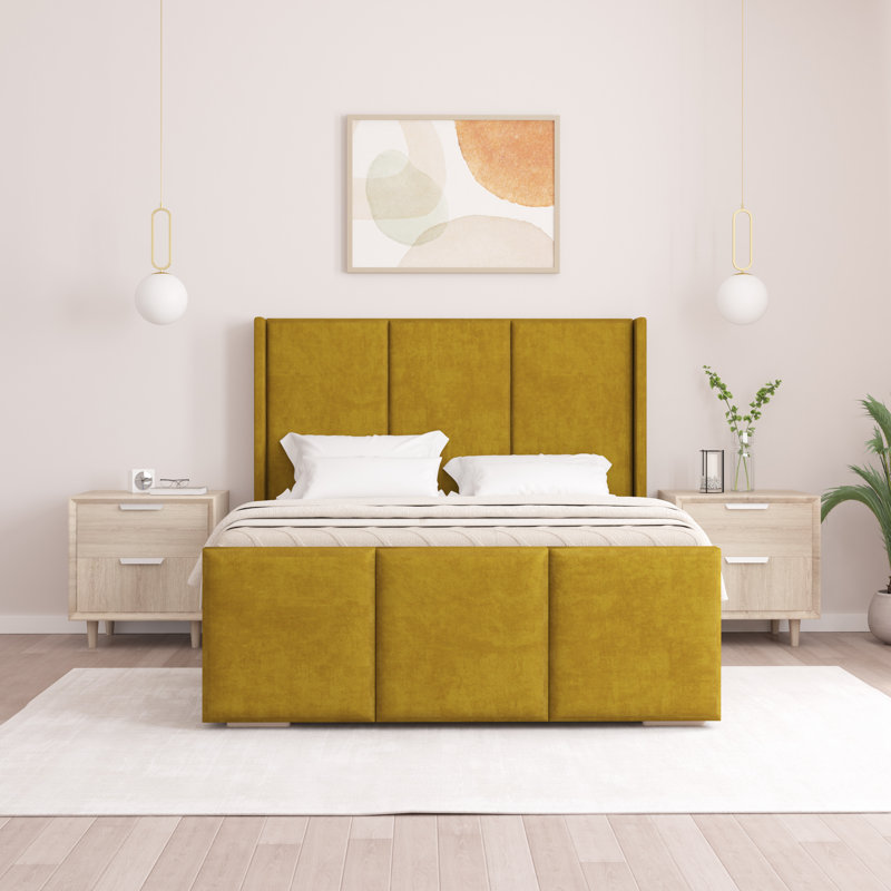 Berlin Bed Frame, Turmeric, Kingsize (5')