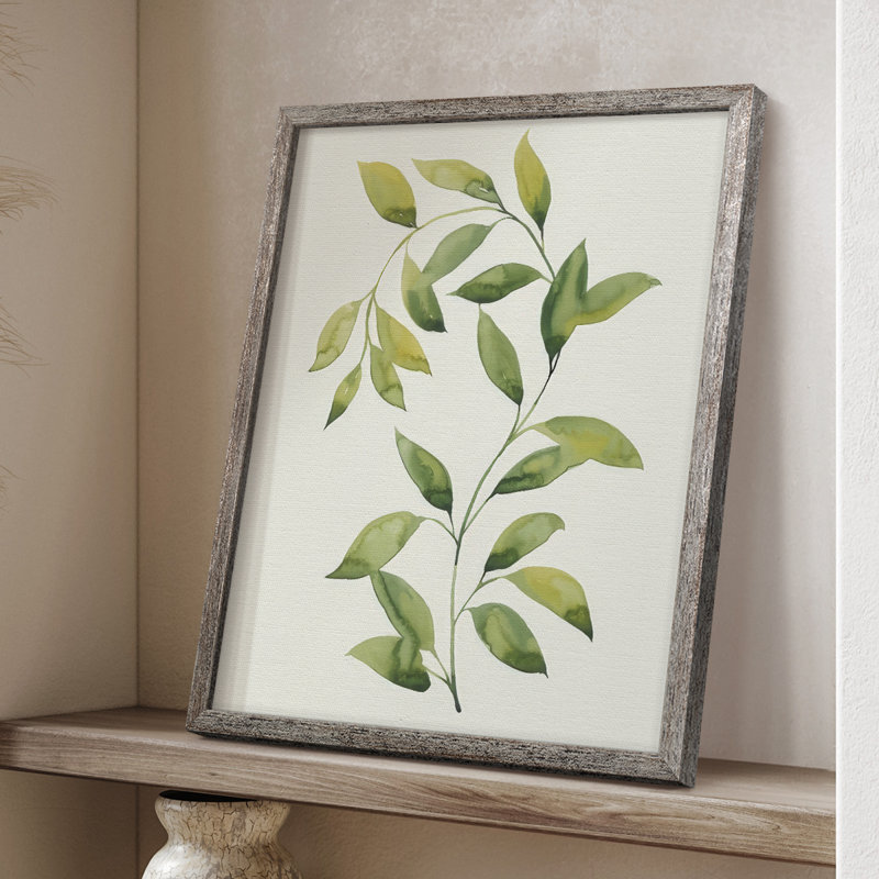 Wilted Vine II, reproduction encadrée - bois massif, H 11 po x l 9 po