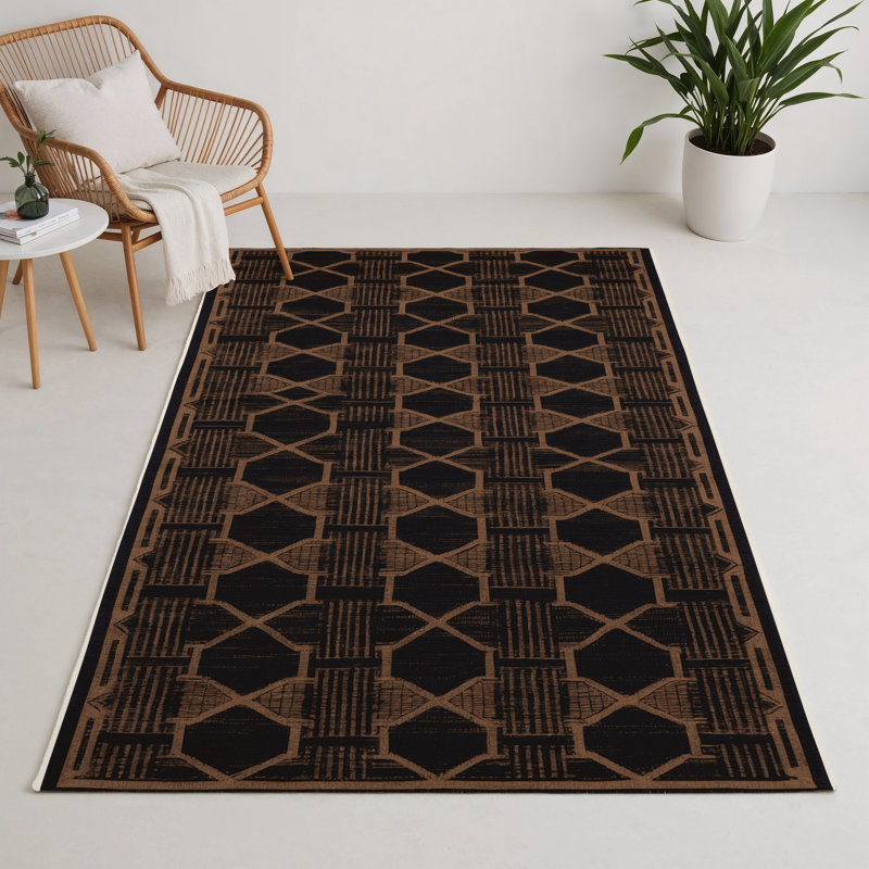 Tapis gris intérieur et extérieur Trellis, Rectangle 9 pi x 12 pi