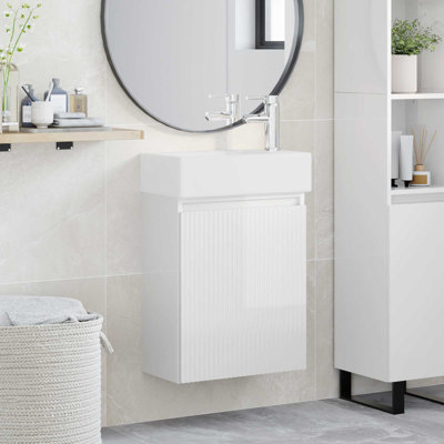 Single Bathroom Vanity with Ceramic Basin