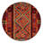 Lidio Southwestern Machine Made Power Loom Polypropylene Indoor / Outdoor Area Rug in Red/Yellow/Blue-1192407648